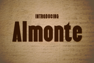 Almonte: The Vintage Display Font for Bold Marketing Visuals