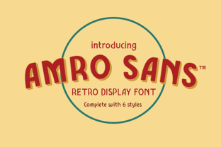 Amro Sans Family: A Retro Typeface for Small Business