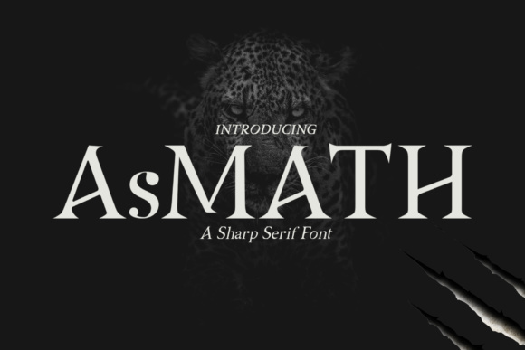 Asmath: A Sharp Serif Font for Campaign Designers