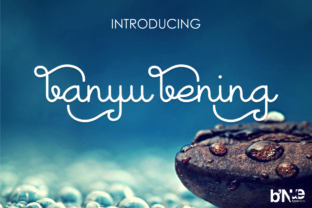 Banyu Bening: A Handcrafted Cursive Typeface for Editorial Design