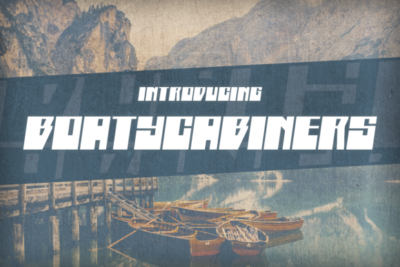 Boatycabiners: A Bold Display Typeface for Digital Impact