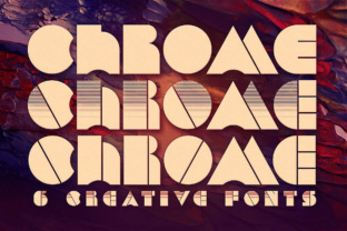 Chrome: A Retro-Futuristic Display Font for Bold Branding