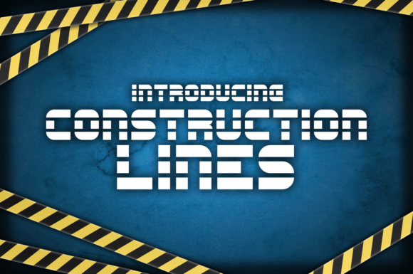 Construction Lines: A Blueprint Font for Digital Design