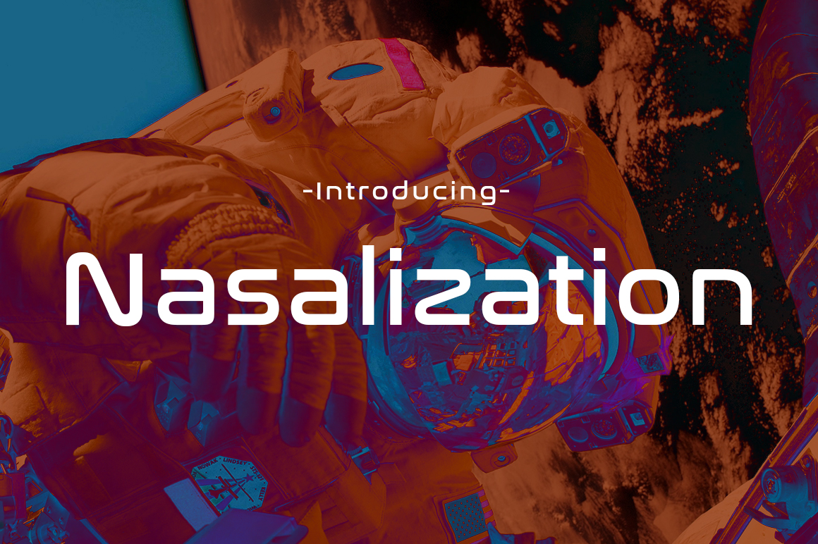 Crafting with the Nasalization Font: A Space-Age Display Typeface