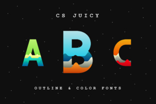CS Juicy Outline: A Playful Display Font for Makers