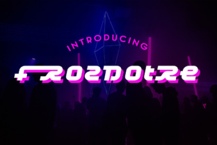 Frozdotre: A Nostalgic Display Font for Modern Publishers