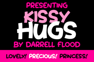 Kissy Hugs: A Fun Cartoony Font for Branding with Heart