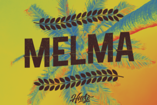 Melma: A Bold Textured Font for Distinctive Branding Projects