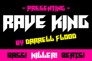 Rave King: A Sharp Display Font for Makers and Sellers