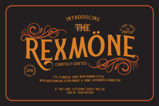 Rexmone: A Serif Display Font for Bold Editorial Identity