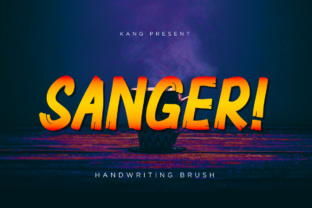 Sanger: A Bold Brush Font for Crafters & Product Creators