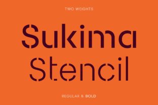 Sukima Stencil: A Fresh Font for Campaign Designers